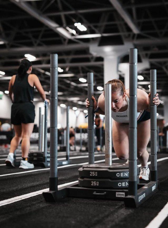 Claire — Sled Push HYROX